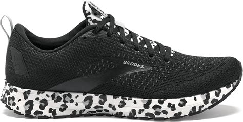 brooks women's revel 4 snow leopard print running shoes